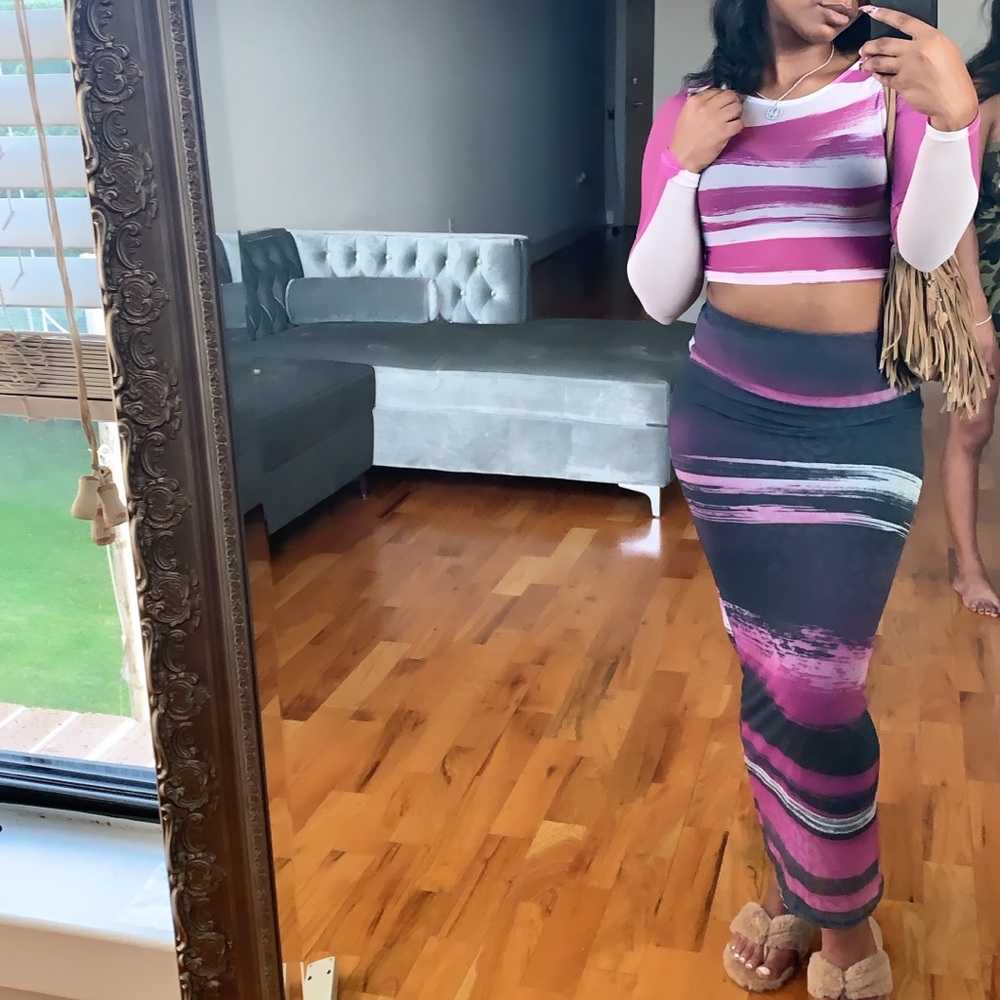 Two piece set skirt and top